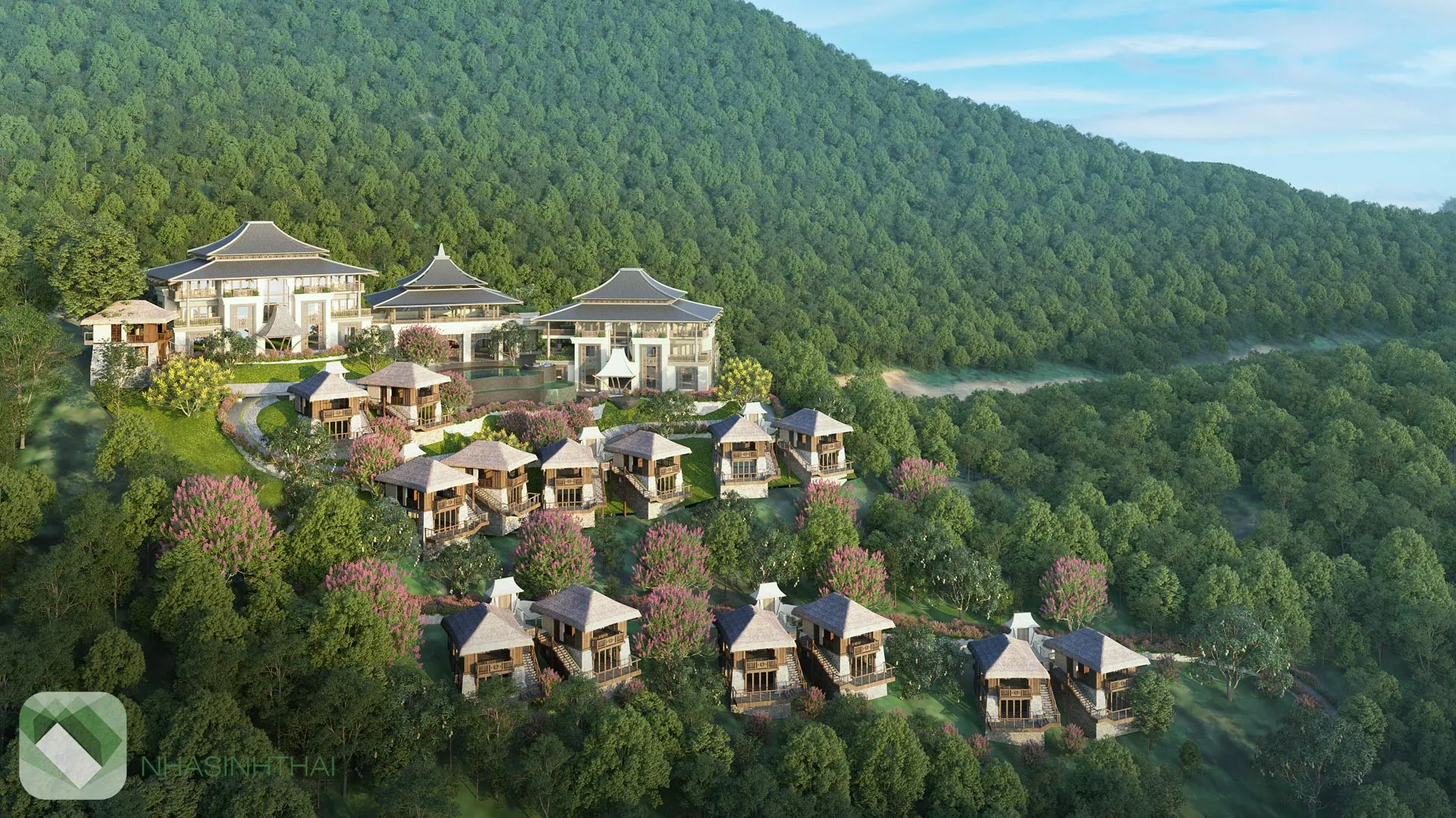 Phối cảnh tổng thể của resort