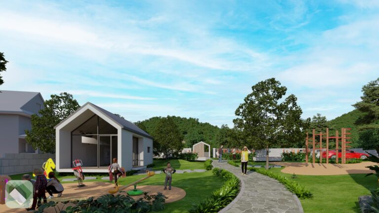 ảnh phối cảnh khu sinh thái nghỉ dưỡng