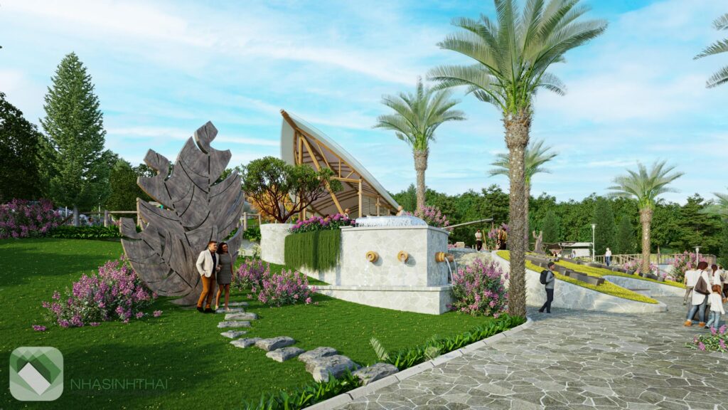 Điểm nhấn cảnh quan hình quả thông